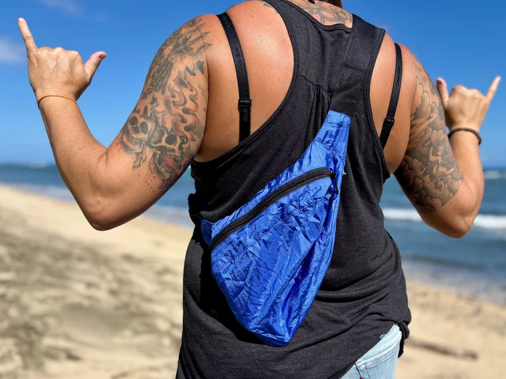 Parachute Silk Hip Packs • Ultralight • Hands-Free • Variety of Colors • Free Shipping from Maui