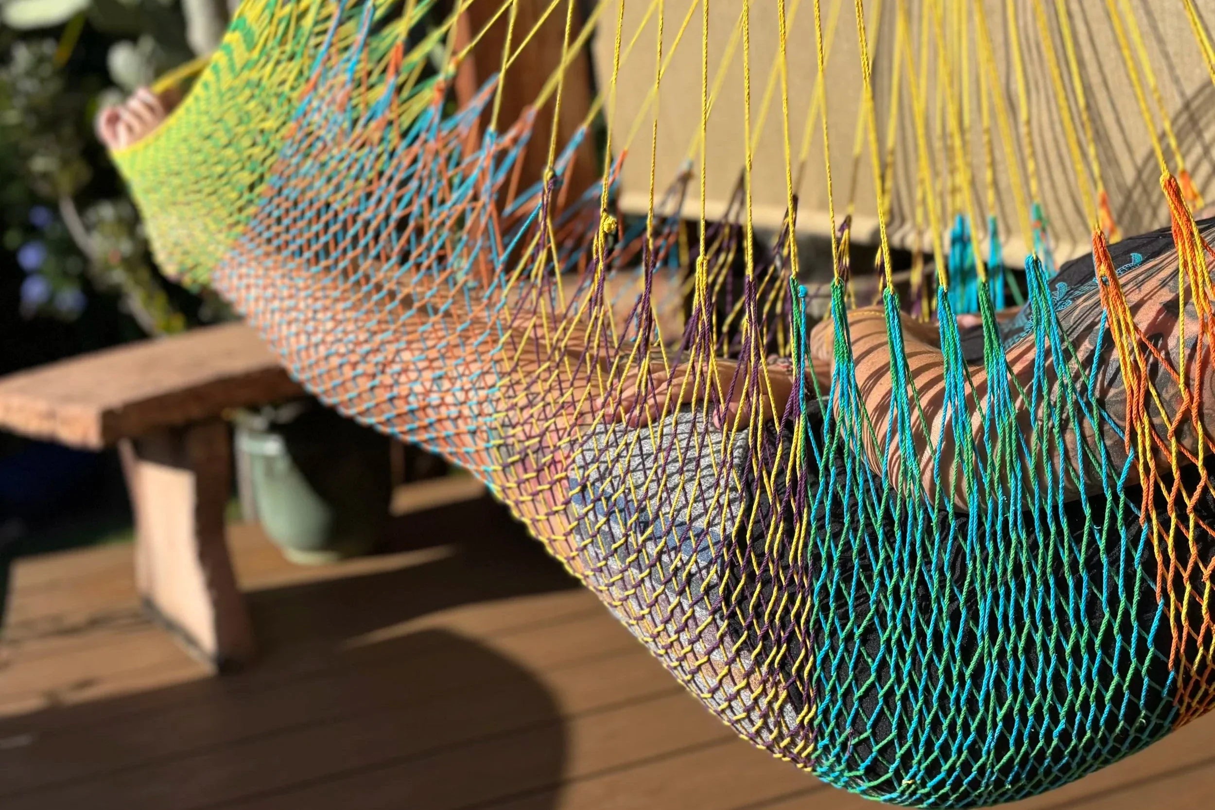 Mayan Hammock Chairs • Handwoven by Artisans • Breathable Cotton • Fair Trade • Single Hang Point