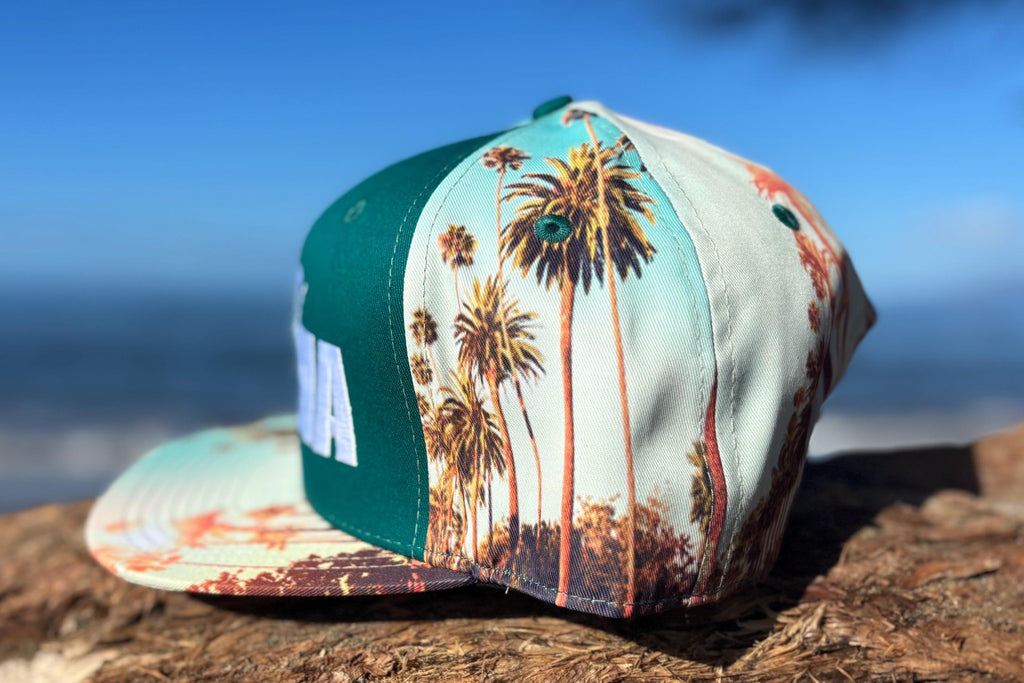 Hawaiian Islands Snapback Hat | Embroidered Maui Flat Bill | Front Street Lahaina
