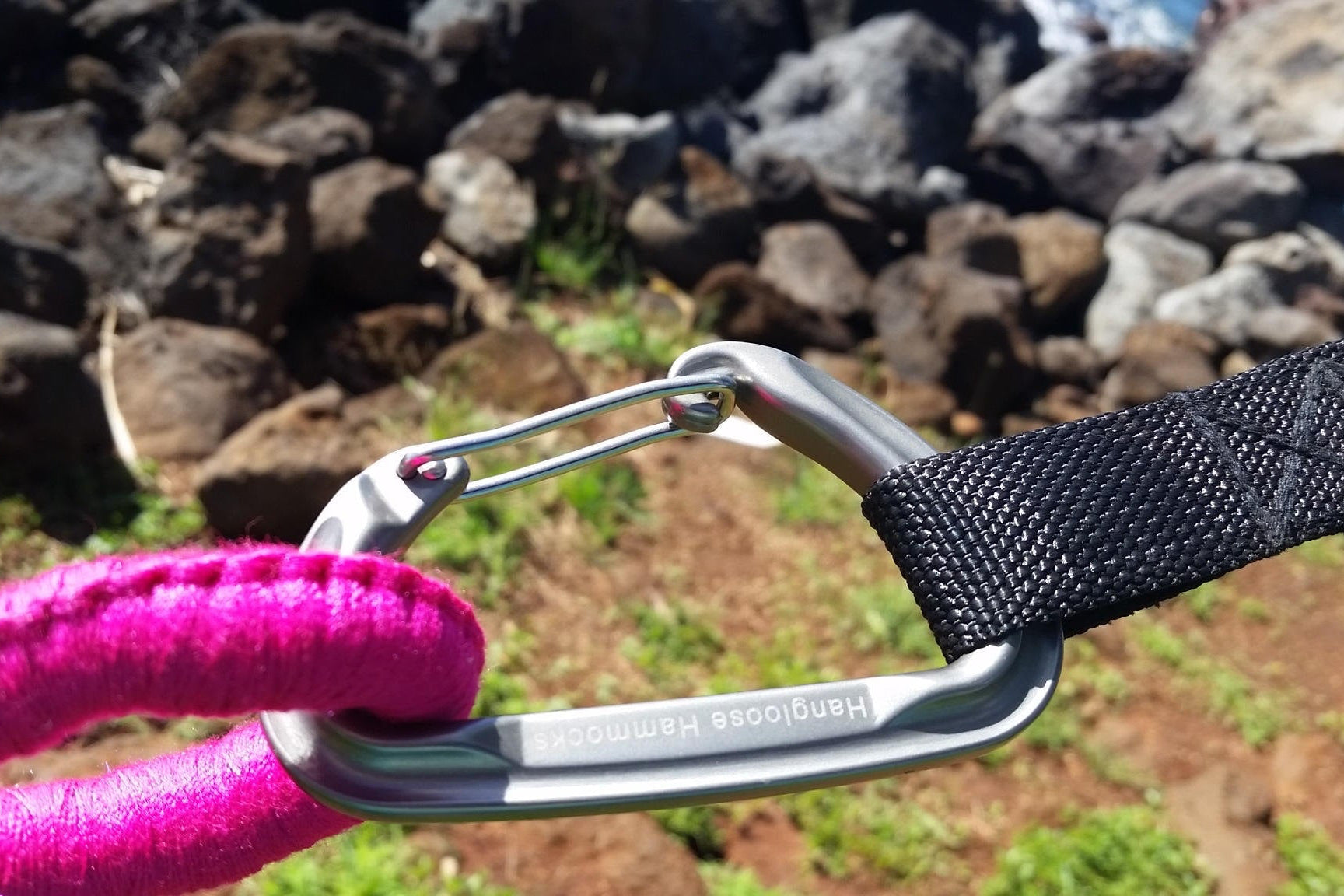 Climbing Carabiners (Set of 2) • Ultralight 28g • 24 kN Rated • Anodized Aluminum • Rust-Proof • For Hammocks, Aerial Yoga & Climbing