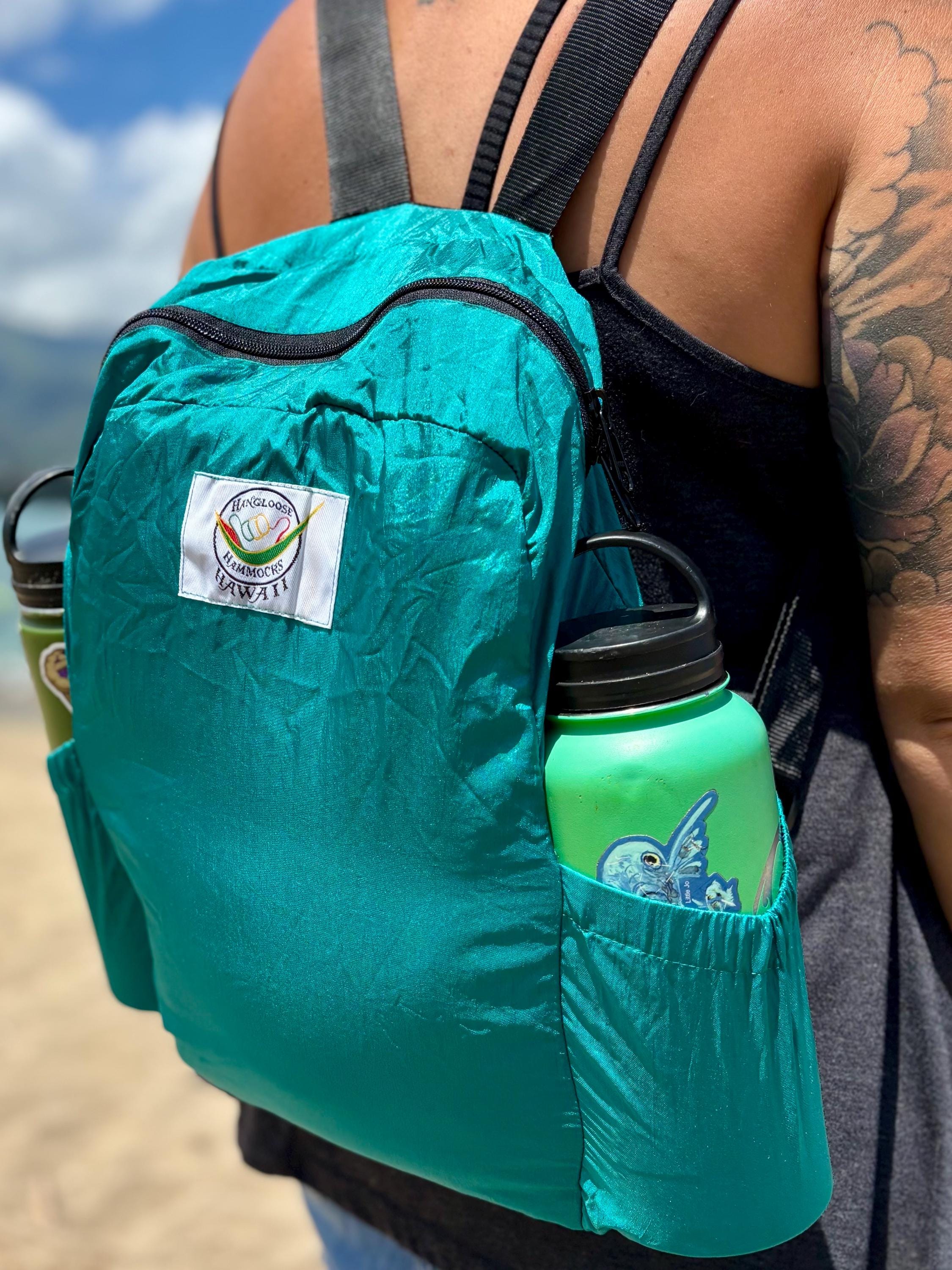 backpack travel hawaii SSIMOO Flag Print Leisure Pack For Outdoors,The Must-Have For Adventure Journey, Black, SB-122 Best seller Parachute Silk Backpack Teal