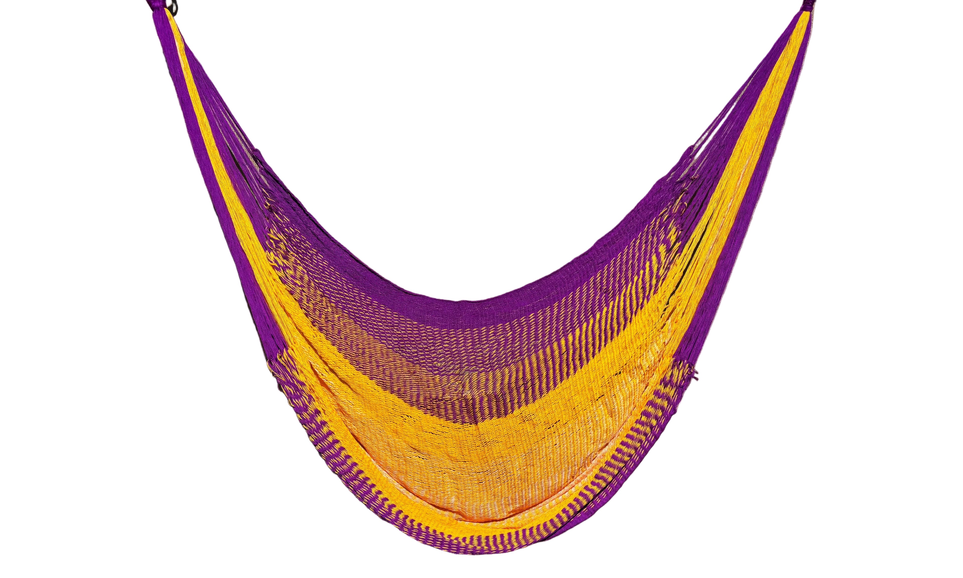 Thai Hammock Chair • Green & Yellow • Handwoven in Thailand • UV-Resistant • 500 lb Rated • Ultralight • Fair Trade