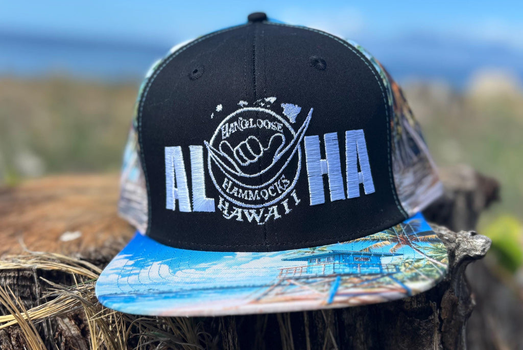 Maui Embroidered Snapback Hat | Aloha Flat Bill | Island-Made in Hawaii