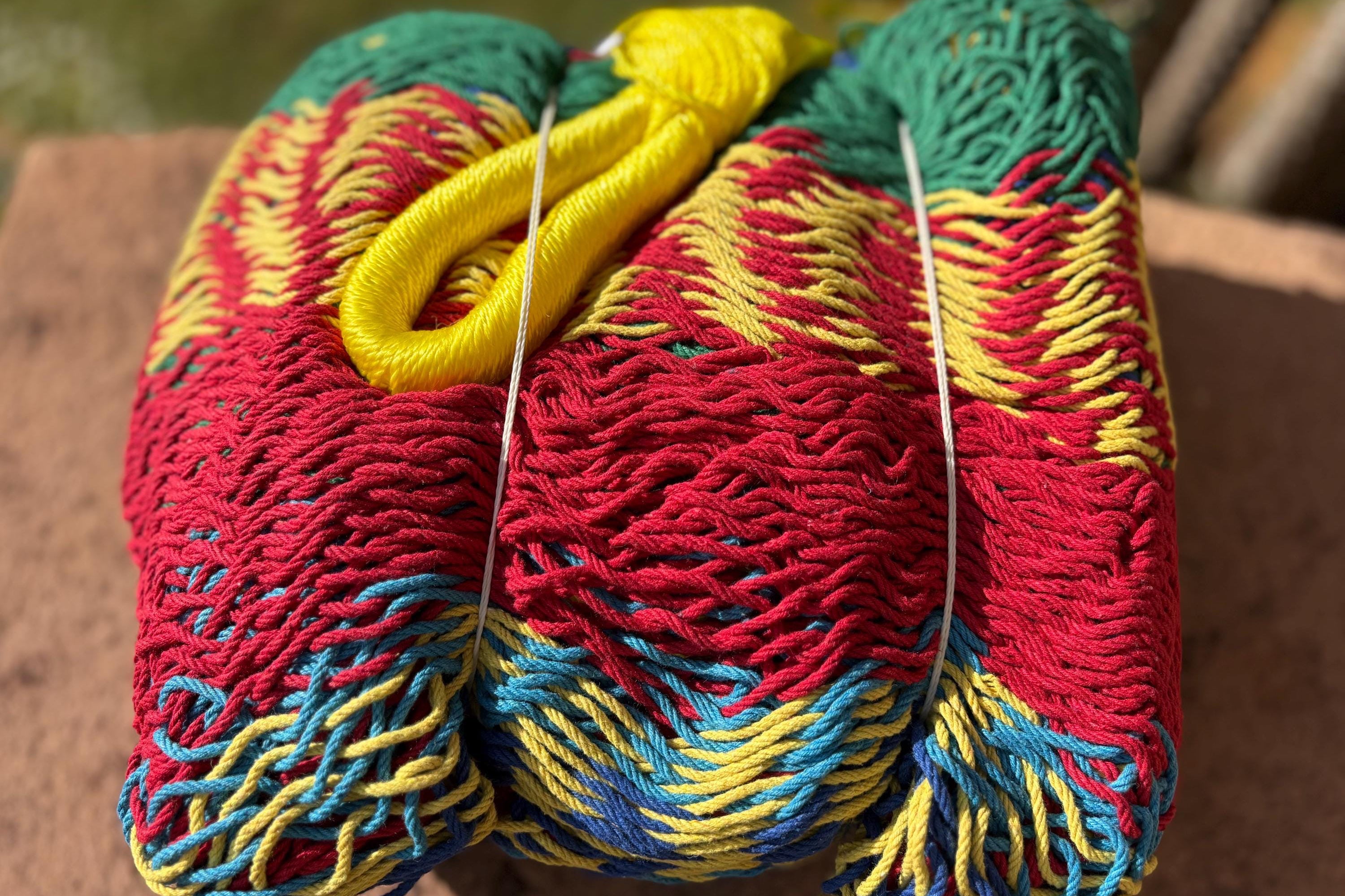 Thick Cord Mayan Hammock • 100% Breathable Cotton • 800+ lb Rated • Handwoven in Yucatán • Fair Trade • Choose Your Color