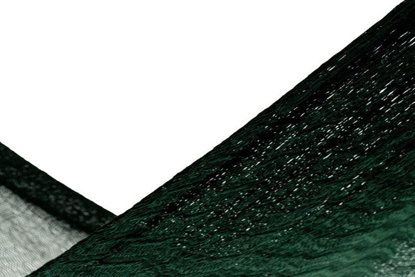 Traditional Mayan Hammock • Forest Green • Handwoven Cotton • Single, Double & Family Sizes • Fair Trade • Free Shipping