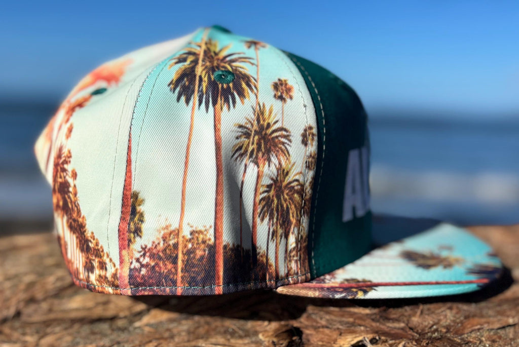 Hawaiian Islands Snapback Hat | Embroidered Maui Flat Bill | Front Street Lahaina