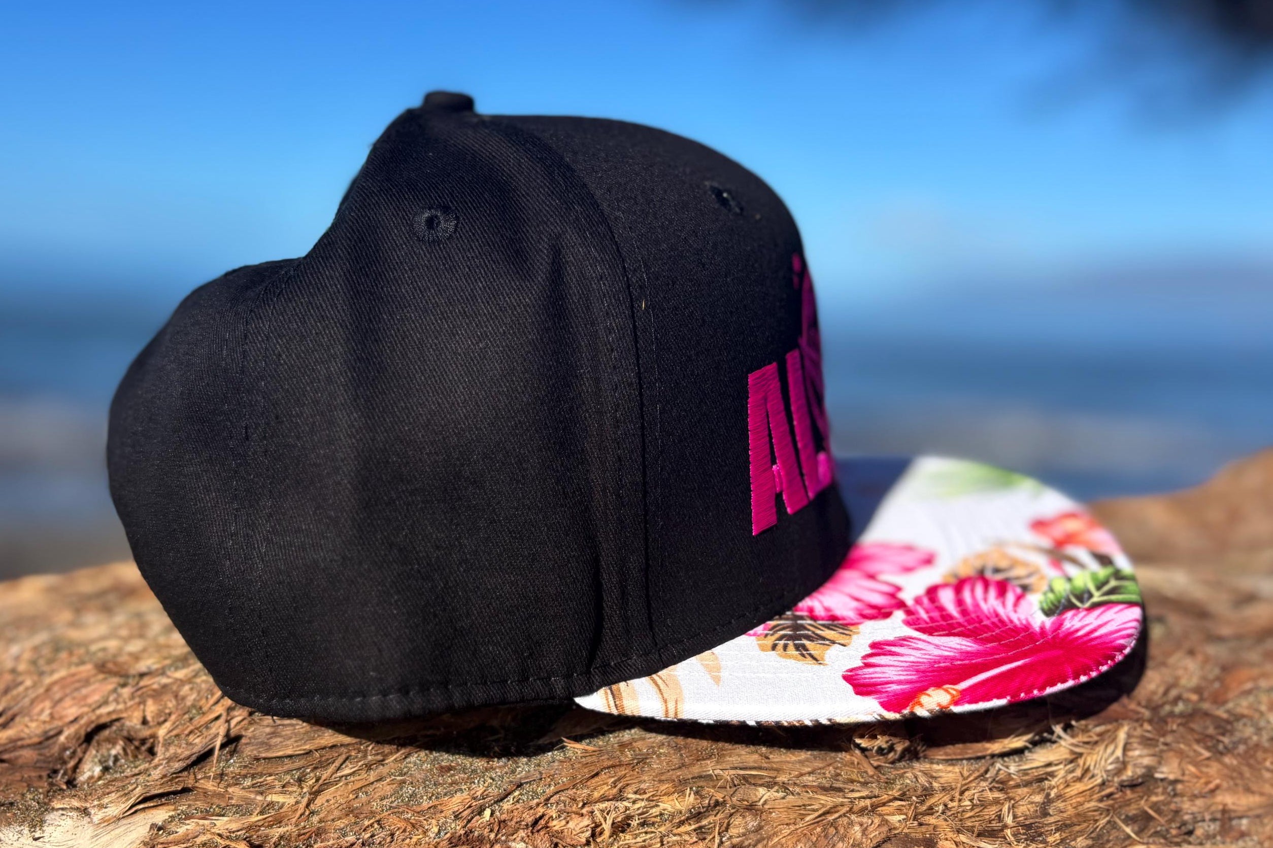 Polynesian Art Snapback Trucker Hat | Embroidered Aloha Flat Bill | Maui Hawaii