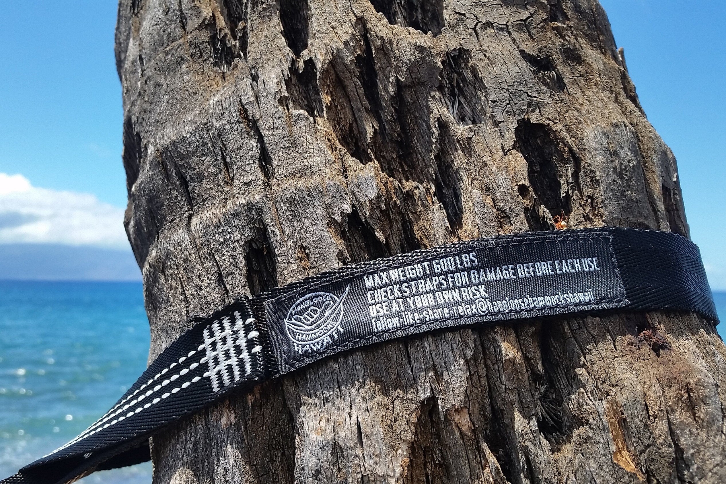 Hammock Tree Straps • 600 lb Rated • 9ft Nylon Loop Straps • 30 Adjustments • Free Shipping from Maui