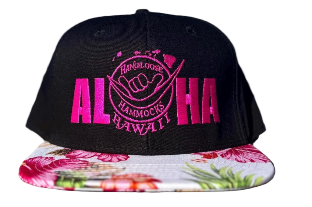 Polynesian Art Snapback Trucker Hat | Embroidered Aloha Flat Bill | Maui Hawaii