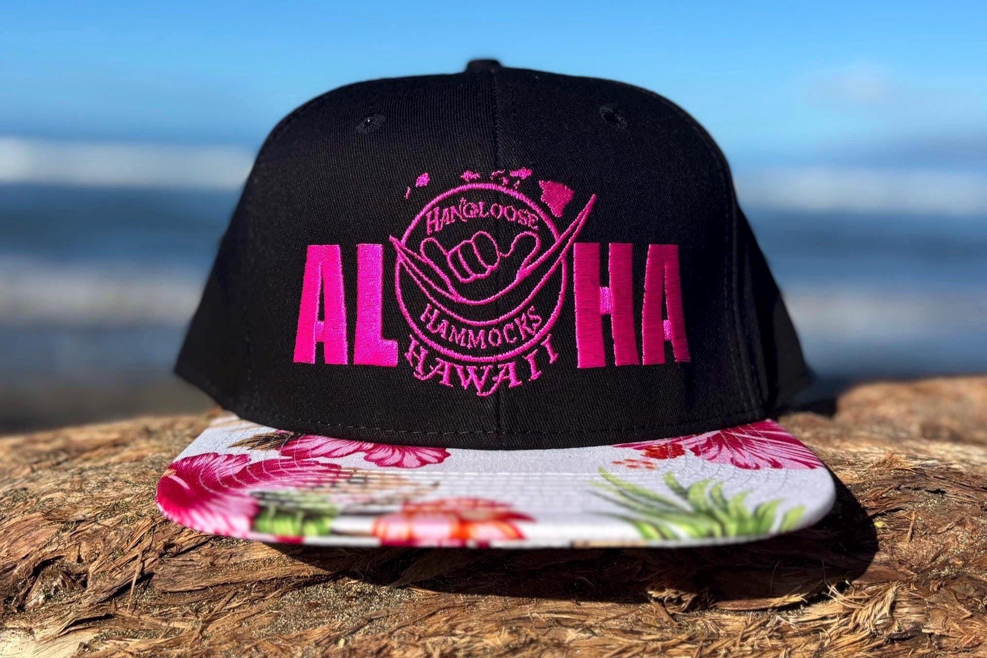 Polynesian Art Snapback Trucker Hat | Embroidered Aloha Flat Bill | Maui Hawaii