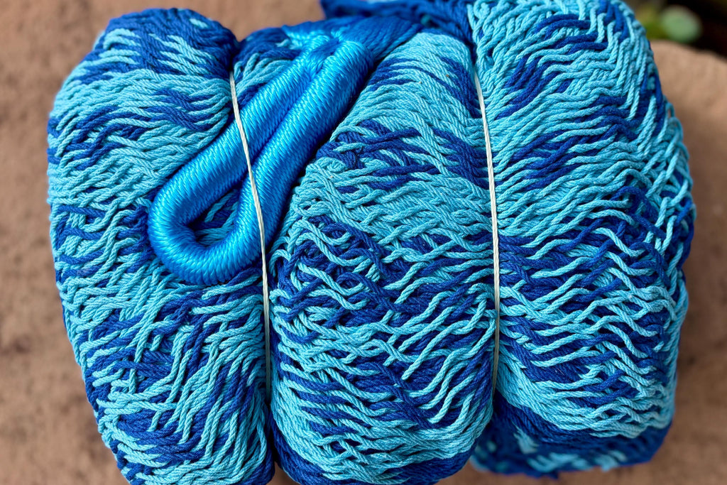 Thick Cord Mayan Hammock • 100% Breathable Cotton • 800+ lb Rated • Handwoven in Yucatán • Fair Trade • Choose Your Color