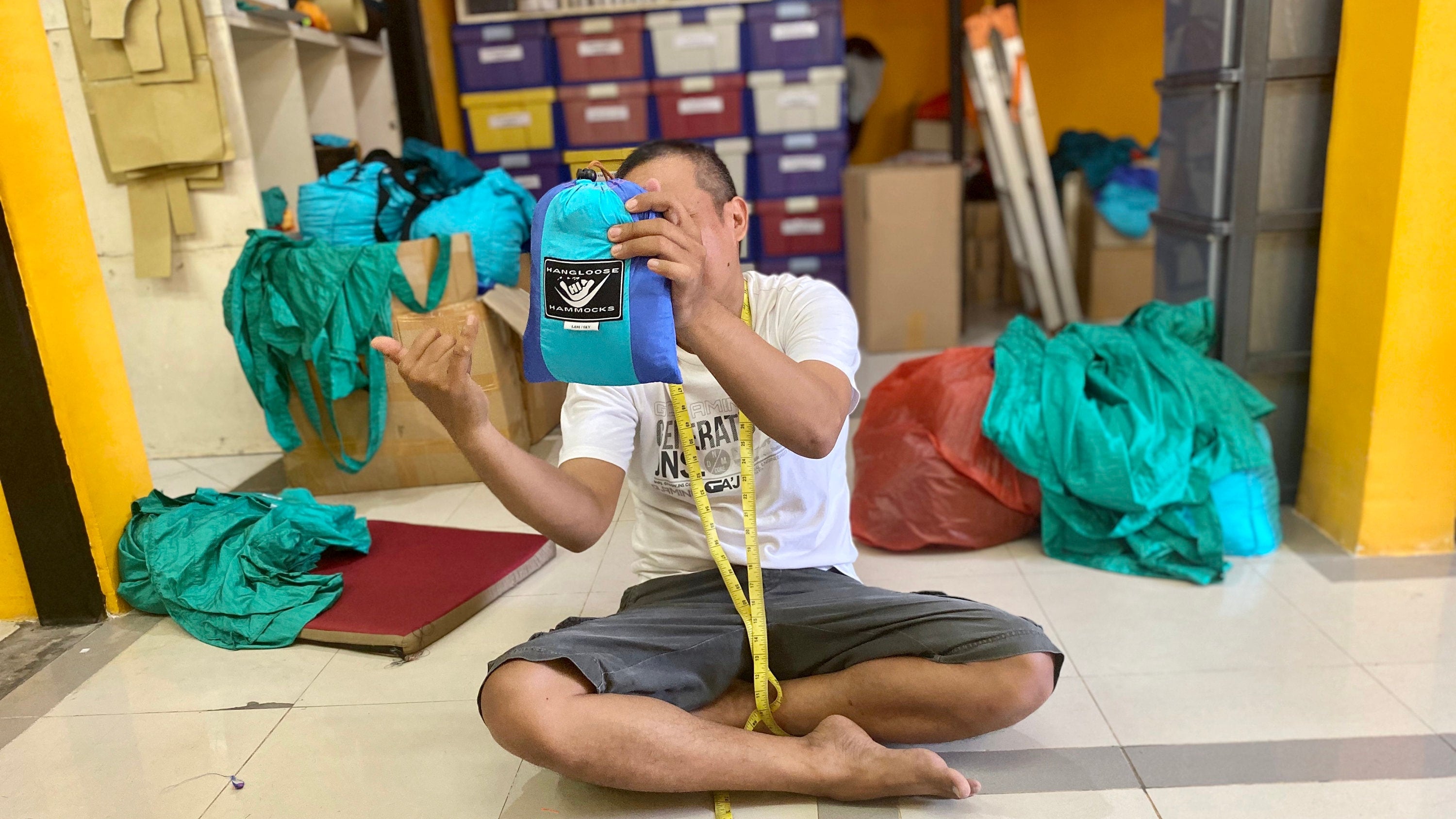 Parachute Silk Backpack • Black • Ultralight 6.6 oz • Foldable Travel Pack • Free Shipping from Maui