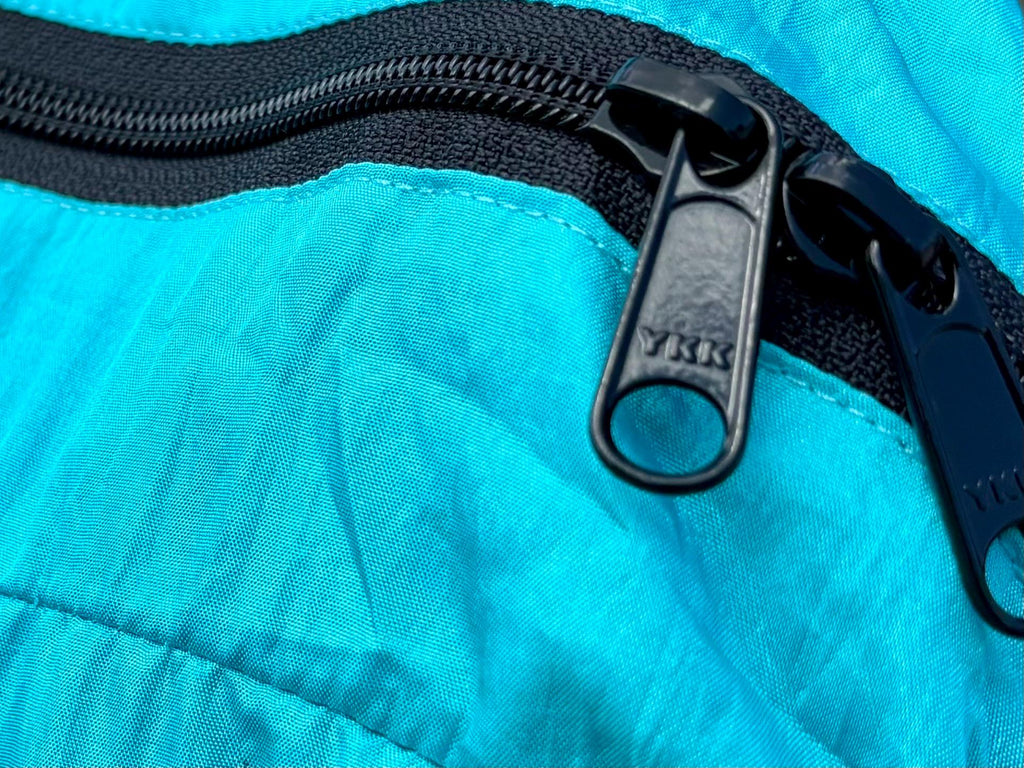 Parachute Silk Backpack • Aqua • Ultralight 6.6 oz • Foldable Travel Pack • XL Drink Holders • Free Shipping from Maui