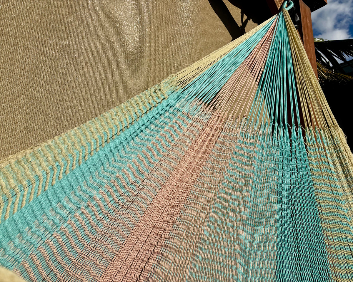 Handwoven Thai Hammock • Weather-Resistant, Fair Trade (Natural White, Cream Color) (Copy 2)