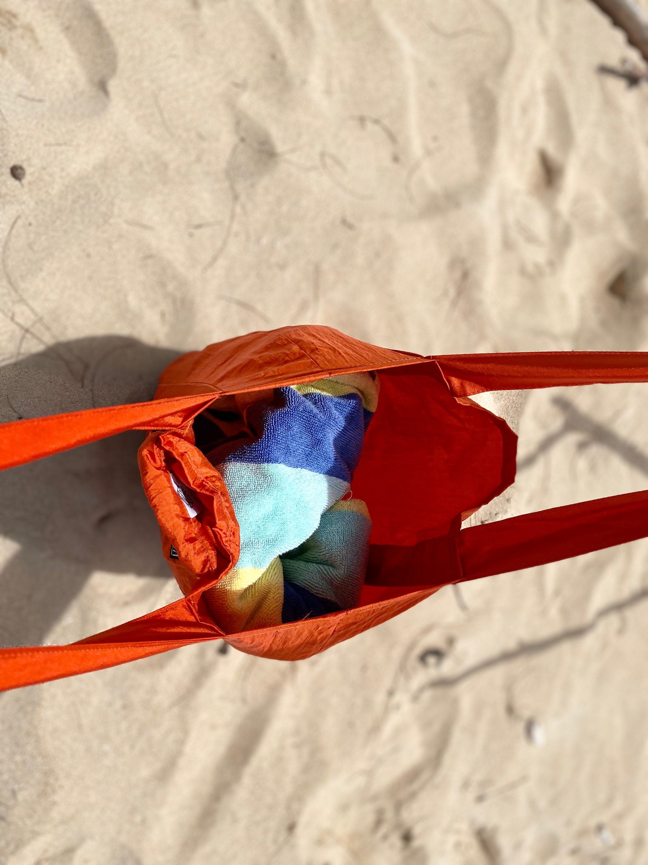 Parachute Silk Shopper Bag • I ❤️ Maui • Ultralight 3.2 oz • Sand-Repellent • Machine Washable • 7 Colors • Fair Trade