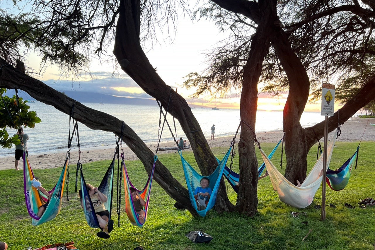 Hammock Tree Straps • 600 lb Rated • 9ft Nylon Loop Straps • 30 Adjustments • Free Shipping from Maui