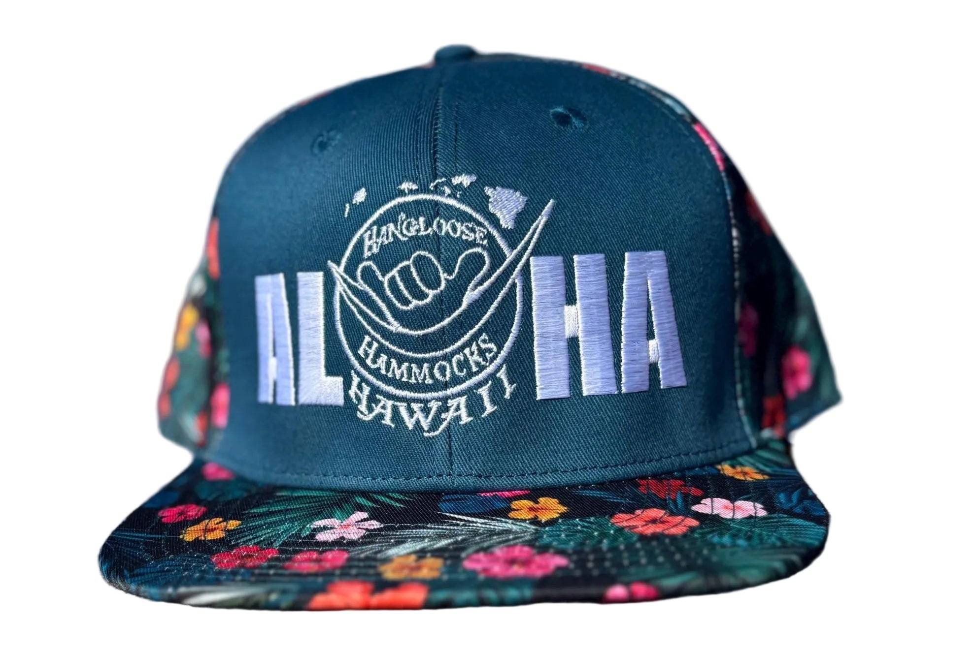 Aloha Trucker Hat | Maui Embroidered Flat Bill Snapback | Hawaii Outdoor Style