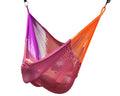 Thai Hammock Chair • Purple & Orange • Handwoven in Thailand • UV-Resistant • 500 lb Rated • Ultralight • Fair Trade