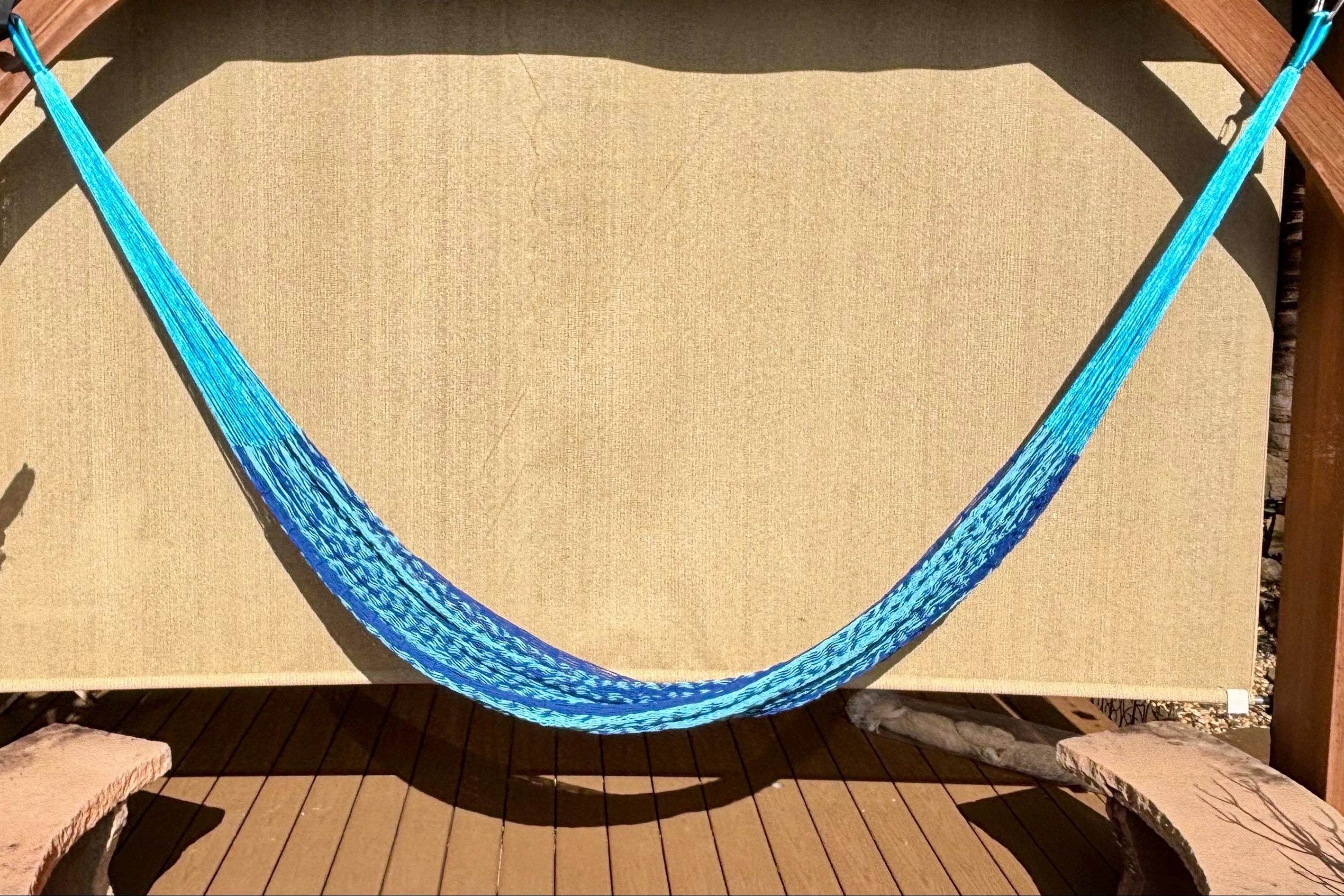 Thick Cord Mayan Hammock • 100% Breathable Cotton • 800+ lb Rated • Handwoven in Yucatán • Fair Trade • Choose Your Color