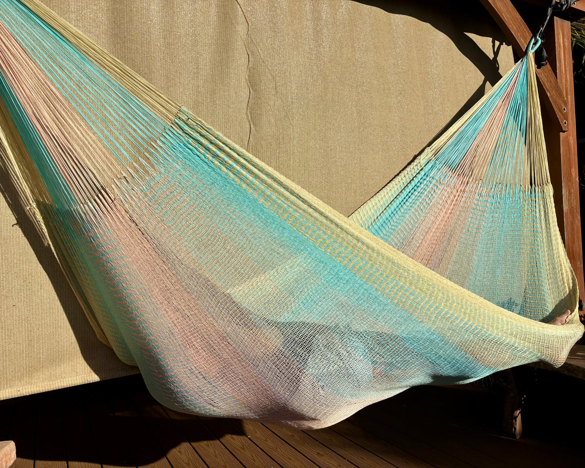 Handwoven Thai Hammock • Weather-Resistant, Fair Trade (Natural White, Cream Color) (Copy 2)
