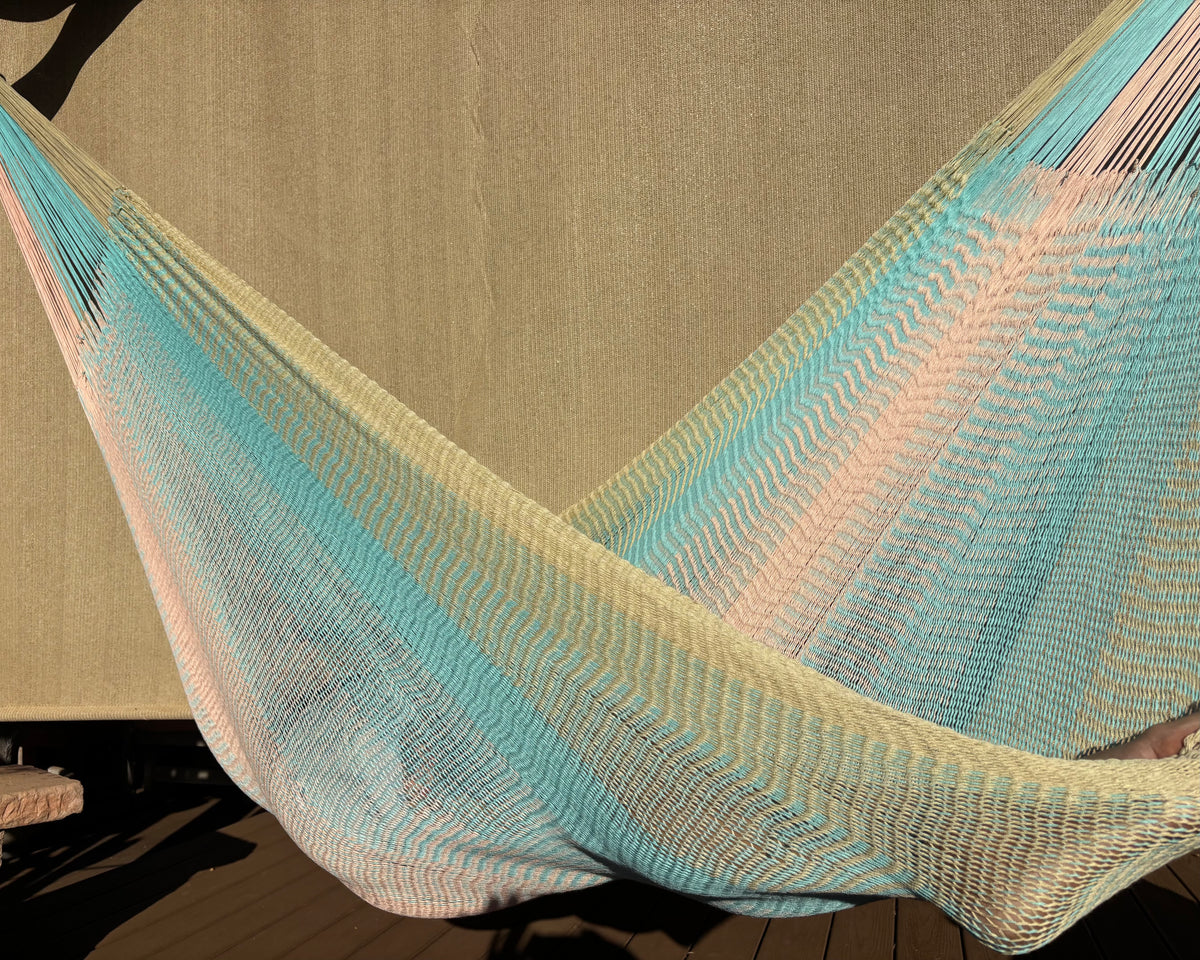 Handwoven Thai Hammock • Weather-Resistant, Fair Trade (Natural White, Cream Color) (Copy 2)