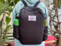 Parachute Silk Backpack • Black • Ultralight 6.6 oz • Foldable Travel Pack • Free Shipping from Maui