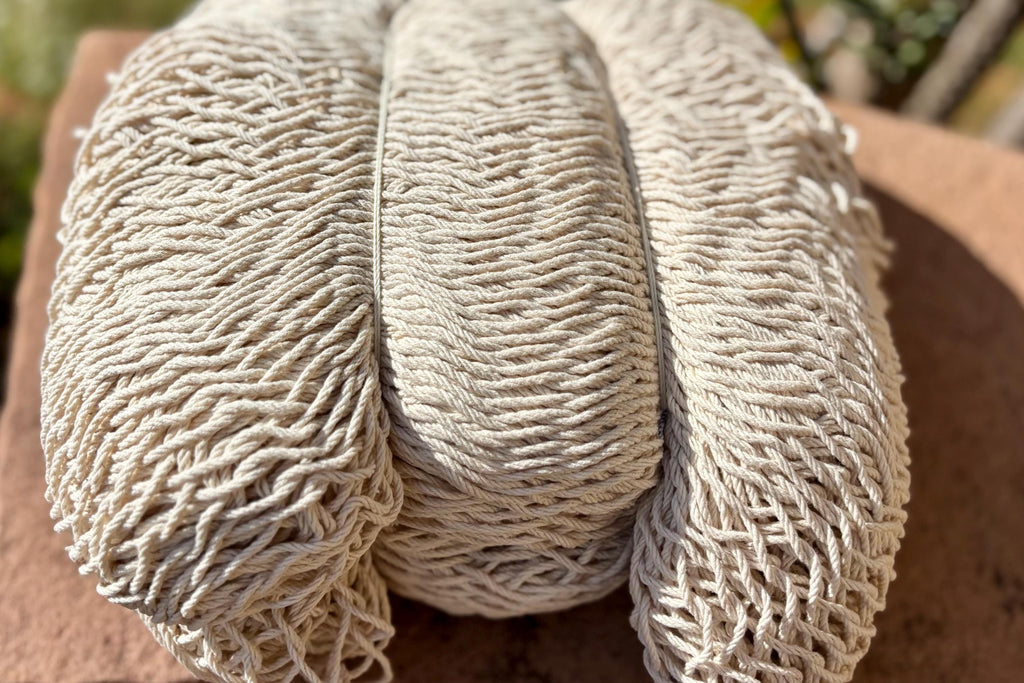 Thick Cord Mayan Hammock • 100% Breathable Cotton • 800+ lb Rated • Handwoven in Yucatán • Fair Trade • Choose Your Color