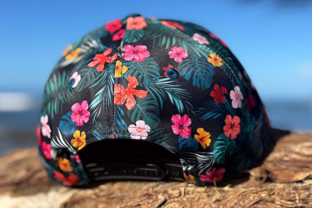 Aloha Trucker Hat | Maui Embroidered Flat Bill Snapback | Hawaii Outdoor Style