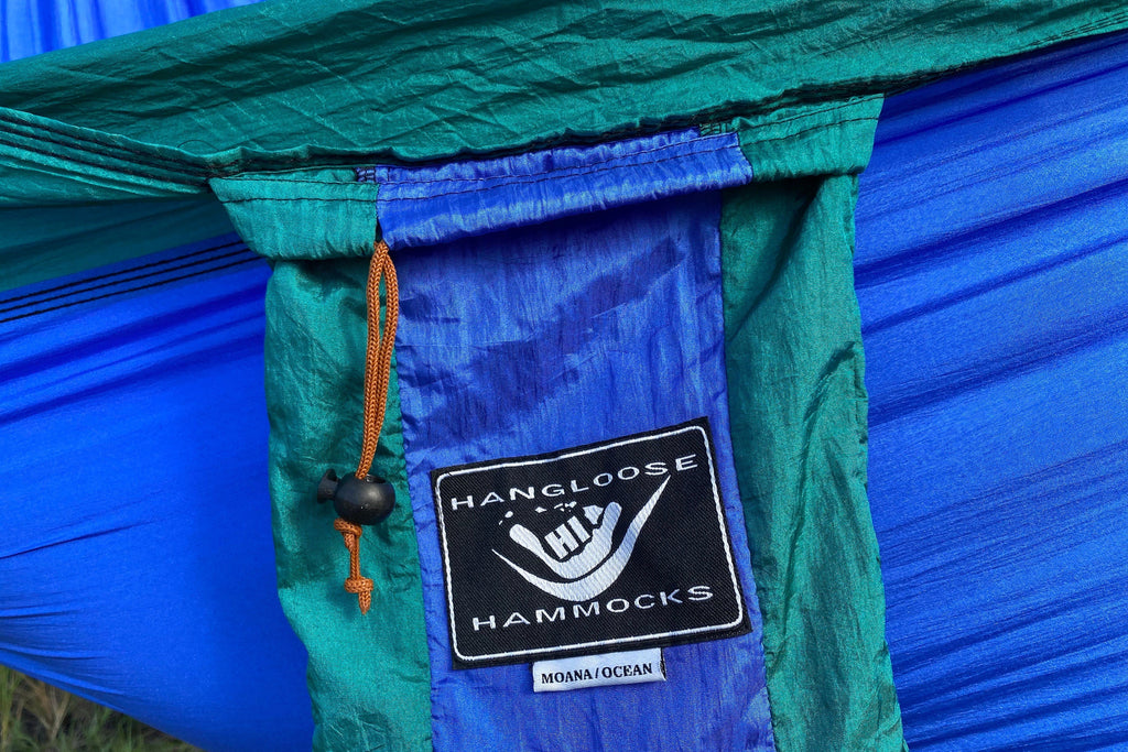 Parachute Silk Travel Hammock • Double 6.5’x10’ • 440 lb Rated • Includes 24 kN Carabiners & Stuff Sack • Ultralight & Breathable • Handcrafted in Bali Since 1996