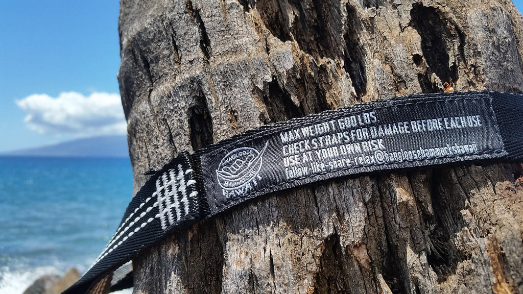 Hammock Tree Straps • 600 lb Rated • 9ft Nylon Loop Straps • 30 Adjustments • Free Shipping from Maui