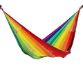 Handwoven Thai Hammock • Weather-Resistant, Fair Trade, Rainbow Color