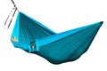 Parachute Silk Camping Hammock • Nalu/Wave • Double XXL 6.5’x10’ • 440 lb Rated • Includes Carabiners & Stuff Sack • Ultralight & Packable • Handcrafted in Bali Since 1996