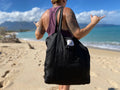 Parachute Silk Beach Bag • Ultralight 3.2 oz • Expands to 100+ lb Capacity • 22 Colors • Machine Washable • Fair Trade