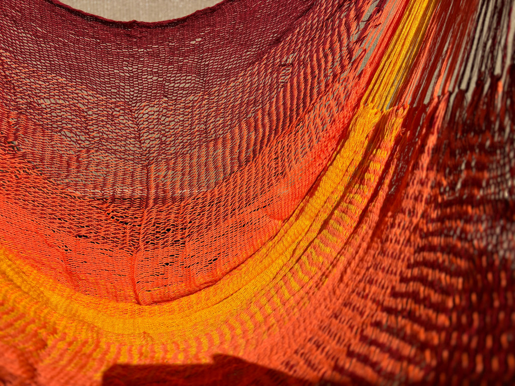 Thai Hammock Chair • Gold • Handwoven in Thailand • UV-Resistant • 500 lb Rated • Ultralight • Fair Trade