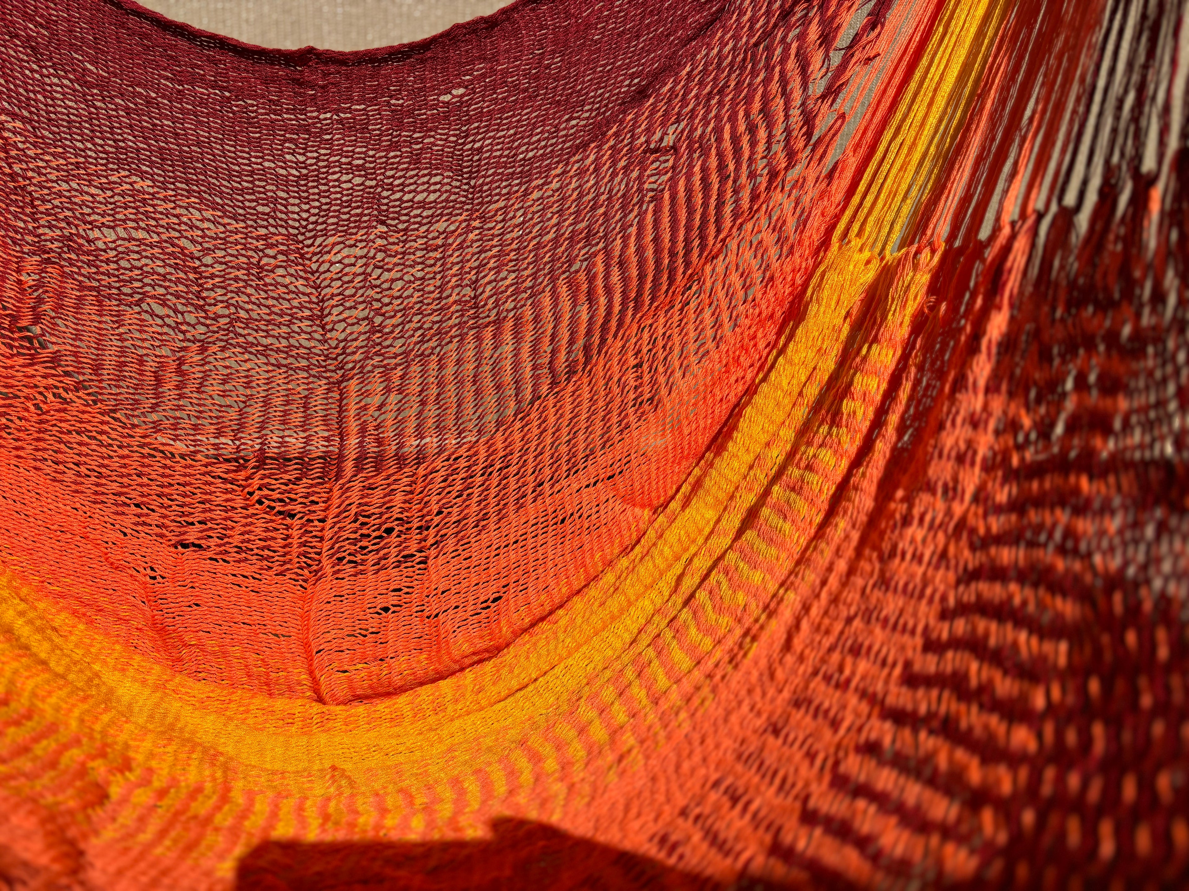 Thai Hammock Chair • Gold • Handwoven in Thailand • UV-Resistant • 500 lb Rated • Ultralight • Fair Trade