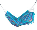 Braided Fringe Hammock: Inca Pattern, UV & Mildew Resistant, Lightweight, Sea View