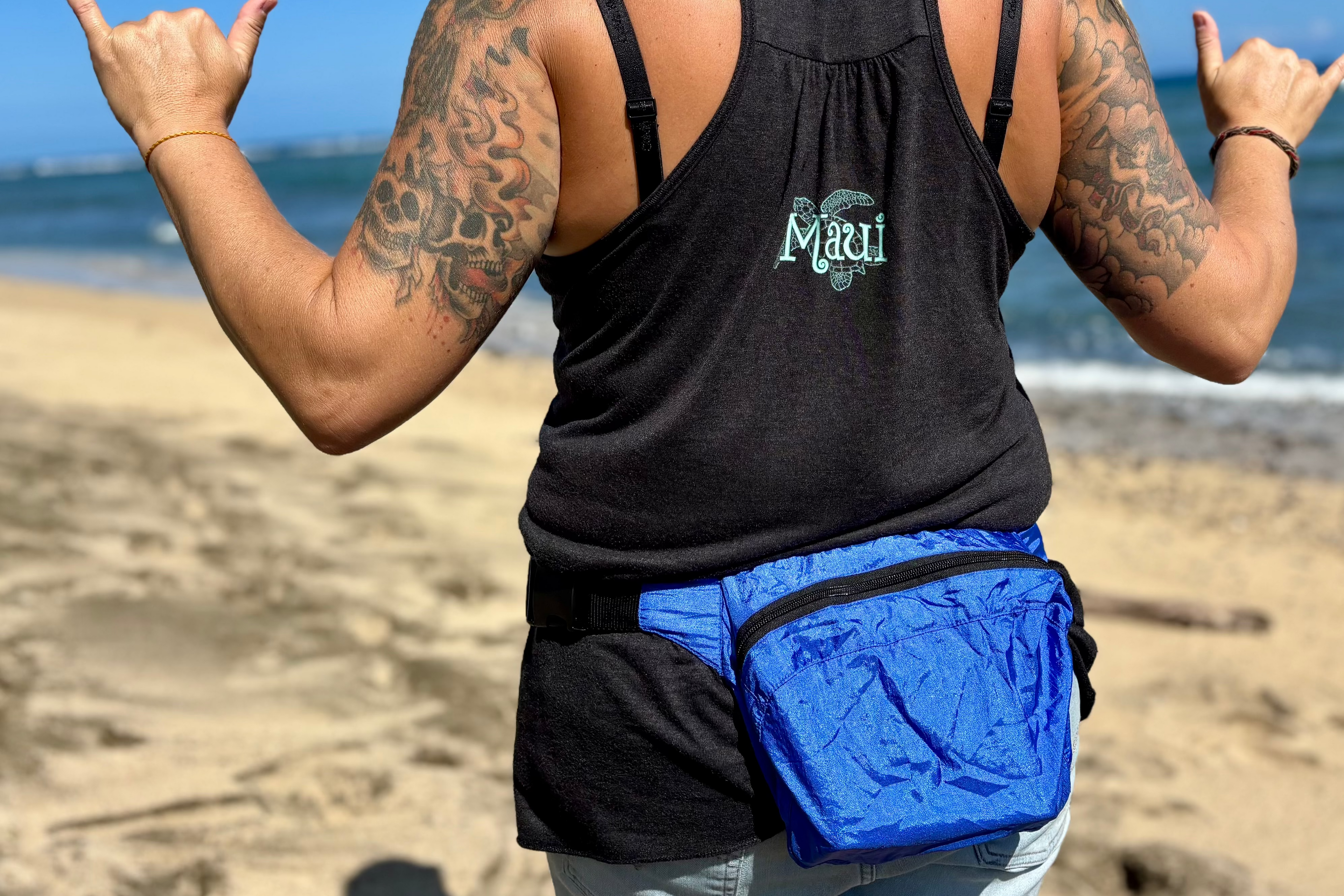 Parachute Silk Hip Pack • Ultralight 3.5 oz • Built-In Stuff Sack • Beach, Travel & Adventure • 5 Colors
