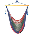 Mayan Hammock Chair • Hand-Woven Cotton • Wooden Spreader Bar • 260 lb Rated • Fair Trade • Choose Your Color