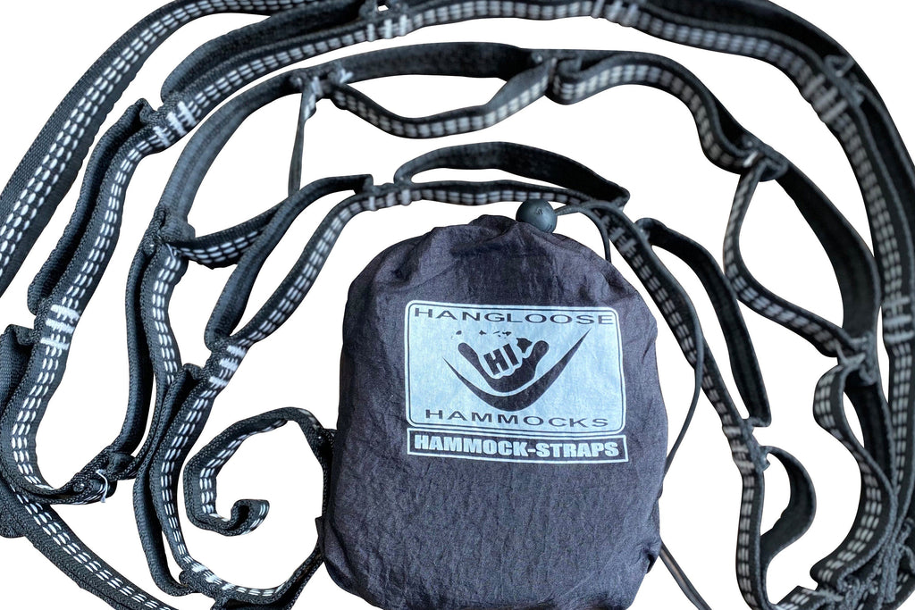 Handwoven Thai Hammock • Weather-Resistant, Fair Trade (Light Blue, Dark Blue, Black Blend)