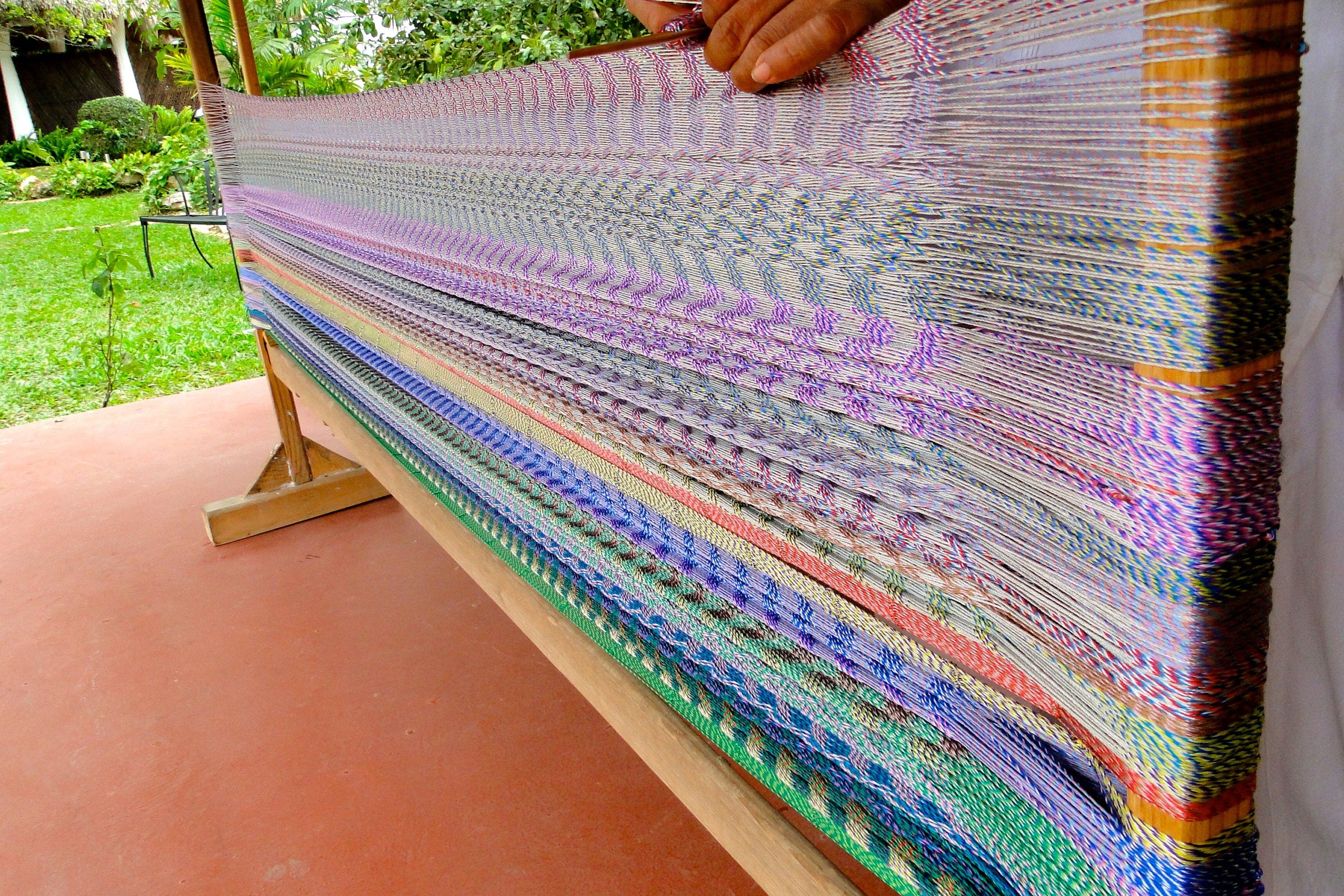 Traditional Mayan Hammock • Ocean Blue • Handwoven Cotton • Single, Double & Family Sizes • Fair Trade • Free Shipping