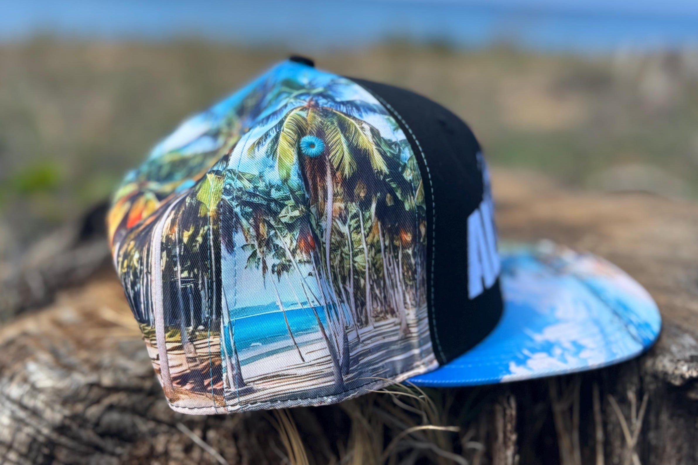Maui Embroidered Snapback Hat | Aloha Flat Bill | Island-Made in Hawaii