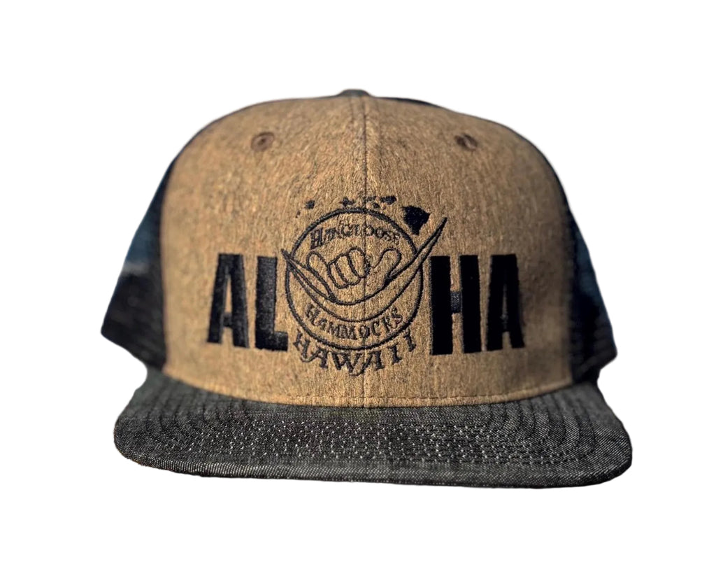 Hawaiian Embroidered Snapback Hat | Maui-Made Aloha Flat Bill | Lahaina Legacy
