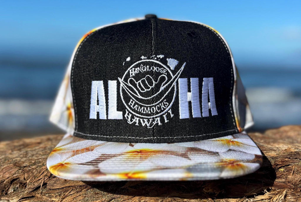 Aloha Snapback Hat | Hawaiian Islands Embroidered Flat Bill | Maui-Made Souvenir