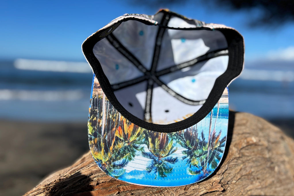 Hawaiian Islands Snapback Hat | Maui-Made Embroidered Flat Bill | Gift for Hawaii Lovers