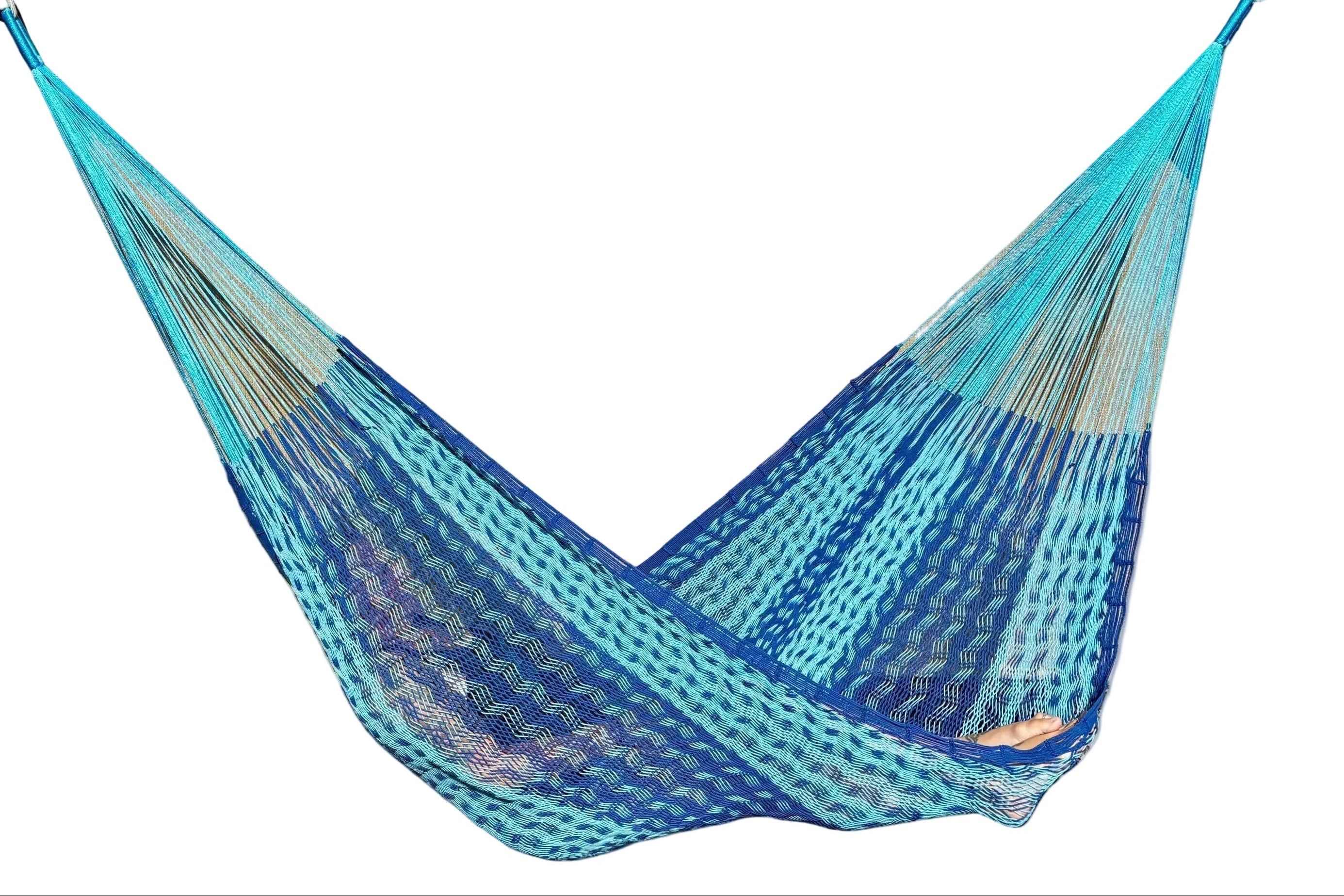 Thick Cord Mayan Hammock • 100% Breathable Cotton • 800+ lb Rated • Handwoven in Yucatán • Fair Trade • Choose Your Color
