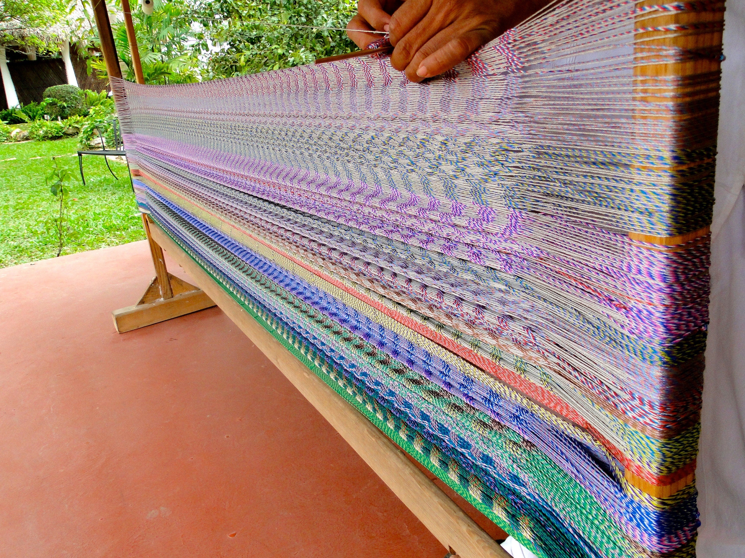 Traditional Mayan Hammock • Natural Undyed Cotton • Handwoven in Yucatán • Single, Double & Family Sizes • Fair Trade • Free Shipping