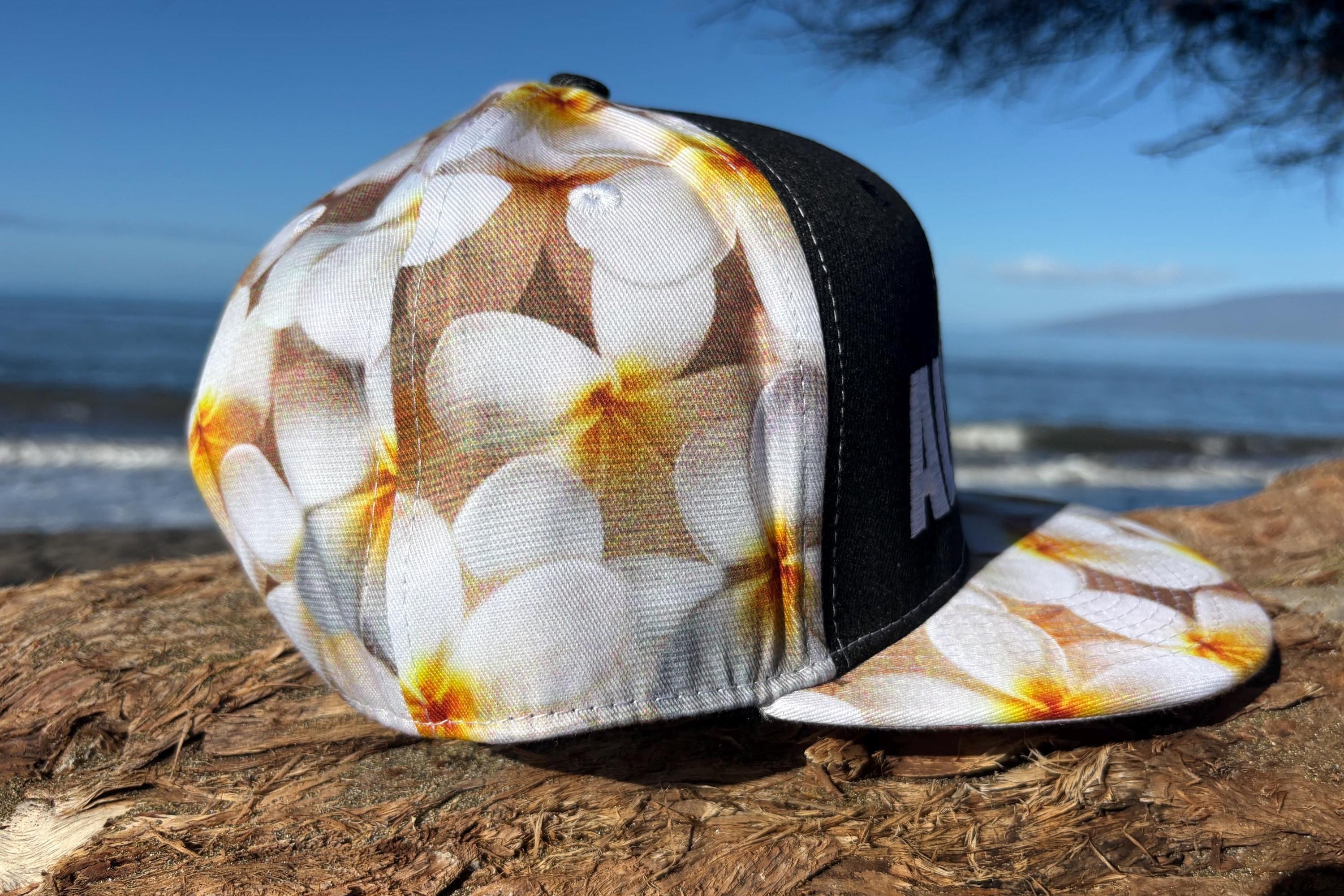 Aloha Snapback Hat | Hawaiian Islands Embroidered Flat Bill | Maui-Made Souvenir