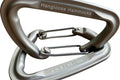 Climbing Carabiners (Set of 2) • Ultralight 28g • 24 kN Rated • Anodized Aluminum • Rust-Proof • For Hammocks, Aerial Yoga & Climbing