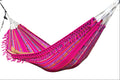 Ecuador Fringe Hammock • Pink Blend • Handwoven by Artisans • UV-Resistant • 500 lb Rated • Fair Trade • Free Shipping