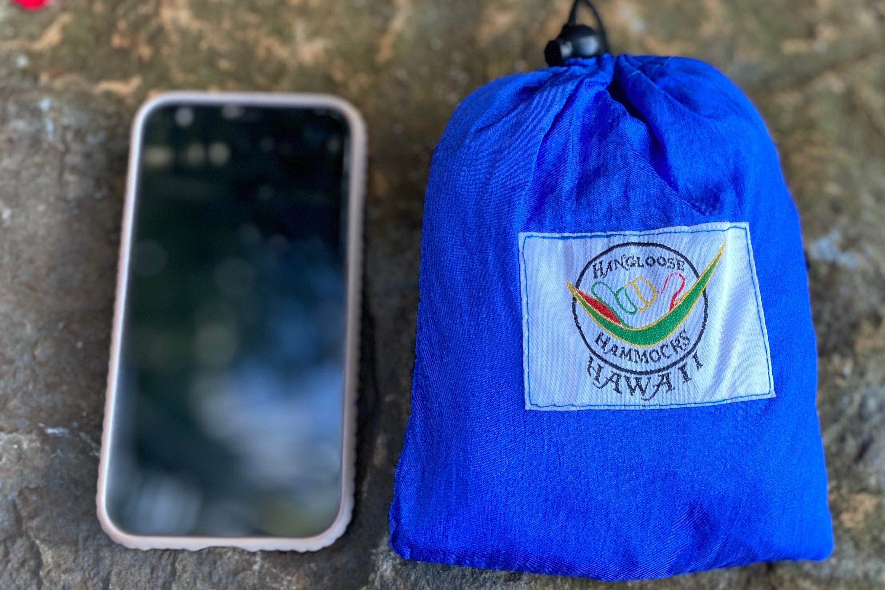Parachute Silk Backpack • Royal Blue • Ultralight 6.6 oz • Foldable Travel Pack • Stuff Sack & XL Drink Holders • Free Shipping from Maui